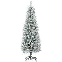 KÜNSTLICHER Weihnachtsbaum, 183 cm Christbaum mit 479 Spitzen für Weihnachten - Grün, Kunststoff/Metall (183cm) - HOMCOM
