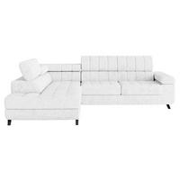 ECKSOFA Nord, Seite: Links - Hellgrau/Schwarz, Holz/Textil (264/203cm) - MIRJAN24