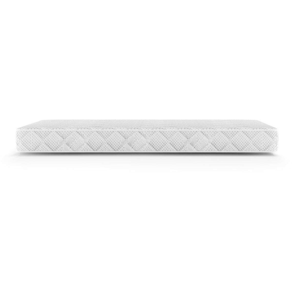 FEDERNKERNMATRATZE Mediro Form 20 cm,7-Zone, mit Hoch-Elastischer-Schaum, H2, 160x200 - Weiß, Kunststoff (160/200cm) - Beautysofa