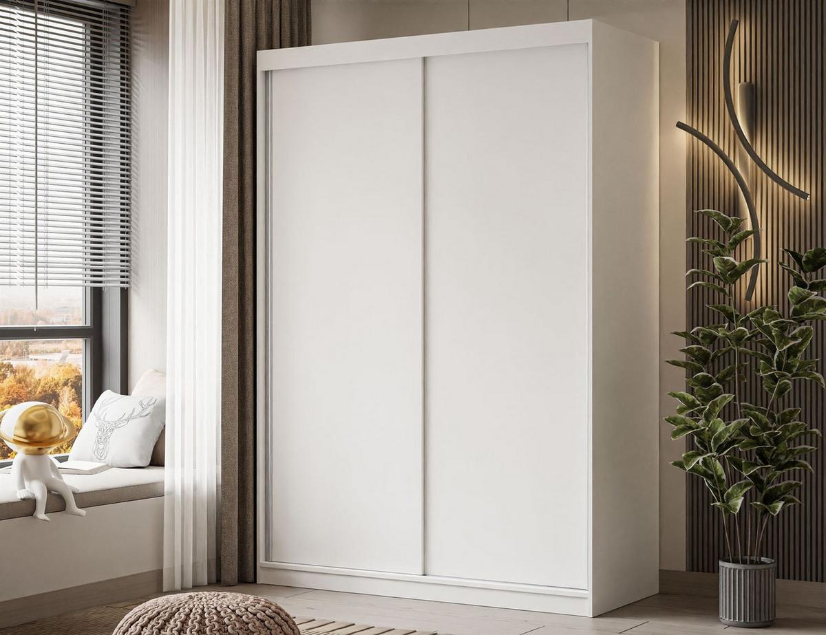 KLEIDERSCHRANK CAMARO 150 cm Weiß - Weiß, Holzwerkstoff (150/215/59cm) - Lookway