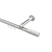 GARDINENSTANGE INNENLAUF Siteno Elanto 480 cm (geteilt in 3 x 160 cm), 1-läufig, 20 mm Ø Weiß - Weiß, Metall (480cm) - INTERDECO