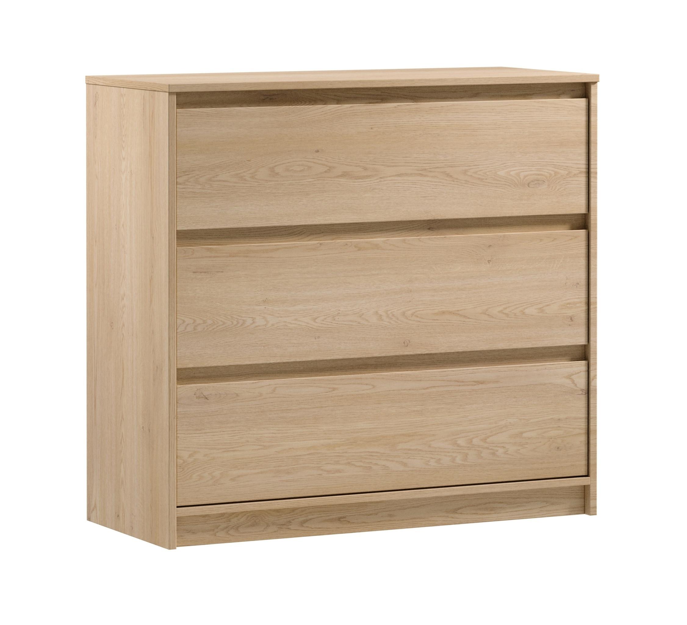 SIDEBOARD Mormanno 3S Eiche Cremona – klassisches Design im Holzdekor - Eichefarben, Holzwerkstoff (91.5/86.5/40cm) - AX Living