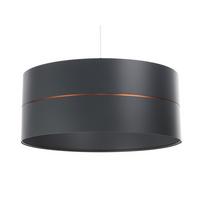 HÄNGELEUCHTE Grau 40/21 cm - Grau/Kupferfarben, Kunststoff (40/0.6/21cm) - ONZENO