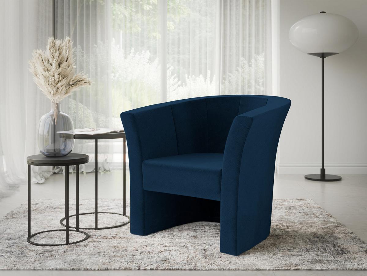 SESSEL Niko - Schwarz/Dunkelblau, Holzwerkstoff/Kunststoff (71/76/65cm) - MIRJAN24