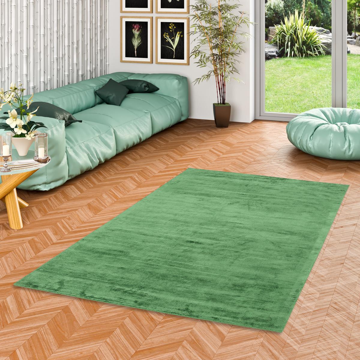 LUXUS DESIGNER TEPPICH ROMA - Grün, Textil (120/180cm) - Pergamon