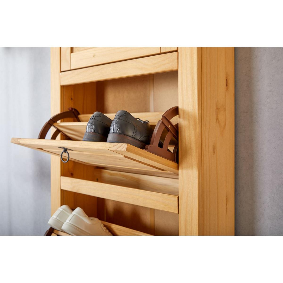 MEXIKO MÖBEL SCHUHSCHRANK TEQUILA - Kieferfarben, Holz (73/177/26cm) - IDIMEX