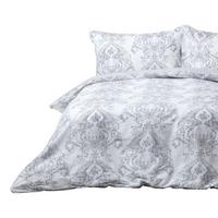 WENDEBETTWÄSCHE Toile-De-Jouy - Grau, Textil (230/220cm) - Homescapes