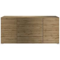 SIDEBOARD Rova Eiche Evoke - Eiche San Remo, Holzwerkstoff (166.5/75.5/35cm) - Vladon
