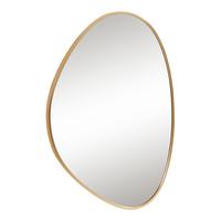 WANDSPIEGEL Lardkapihond - Goldfarben, Holzwerkstoff (53/75/3cm) - [en.casa]