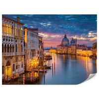 FOTOTAPETE Panorama von Venedig 350x256 - Violett/Rosa, Papier (350/256cm) - Muralo