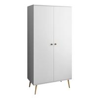 KLEIDERSCHRANK Zweitüriger HARMONY Weiß - Weiß, Holzwerkstoff (100/202/52cm) - Lookway