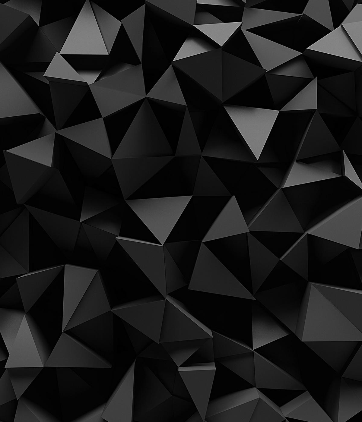 VERDUNKELUNGSROLLO 120x140 cm Schwarzes Origami - Schwarz, Textil (120/140cm) - TULUP