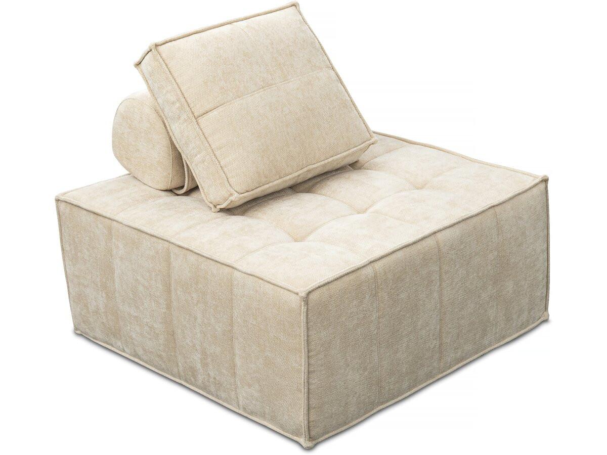 SESSEL velluto beige - Beige, Textil (100/89/96cm) - Habitat Garten