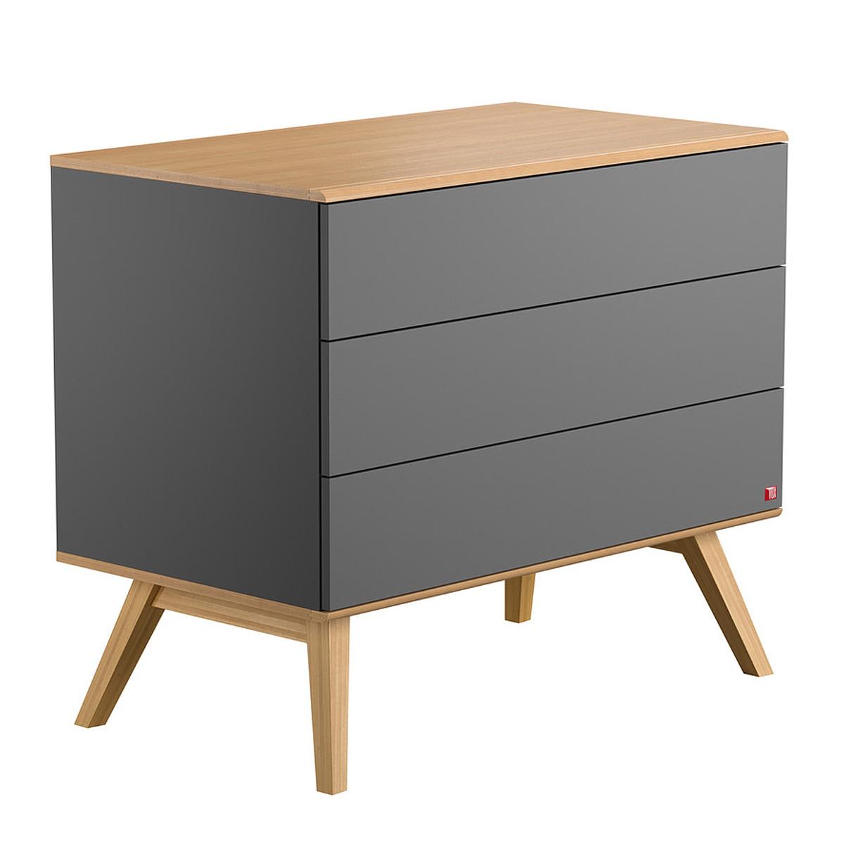 KINDERKOMMODE grau - Grau, Holzwerkstoff (100/86.5/58cm) - Petits-meubles