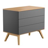 KINDERKOMMODE grau - Grau, Holzwerkstoff (100/86.5/58cm) - Petits-meubles