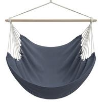 XXL HÄNGESESSEL 185/130 cm Belastbar bis 150 kg Anthrazit - Grau, Textil (130/155/185cm) - Amanka
