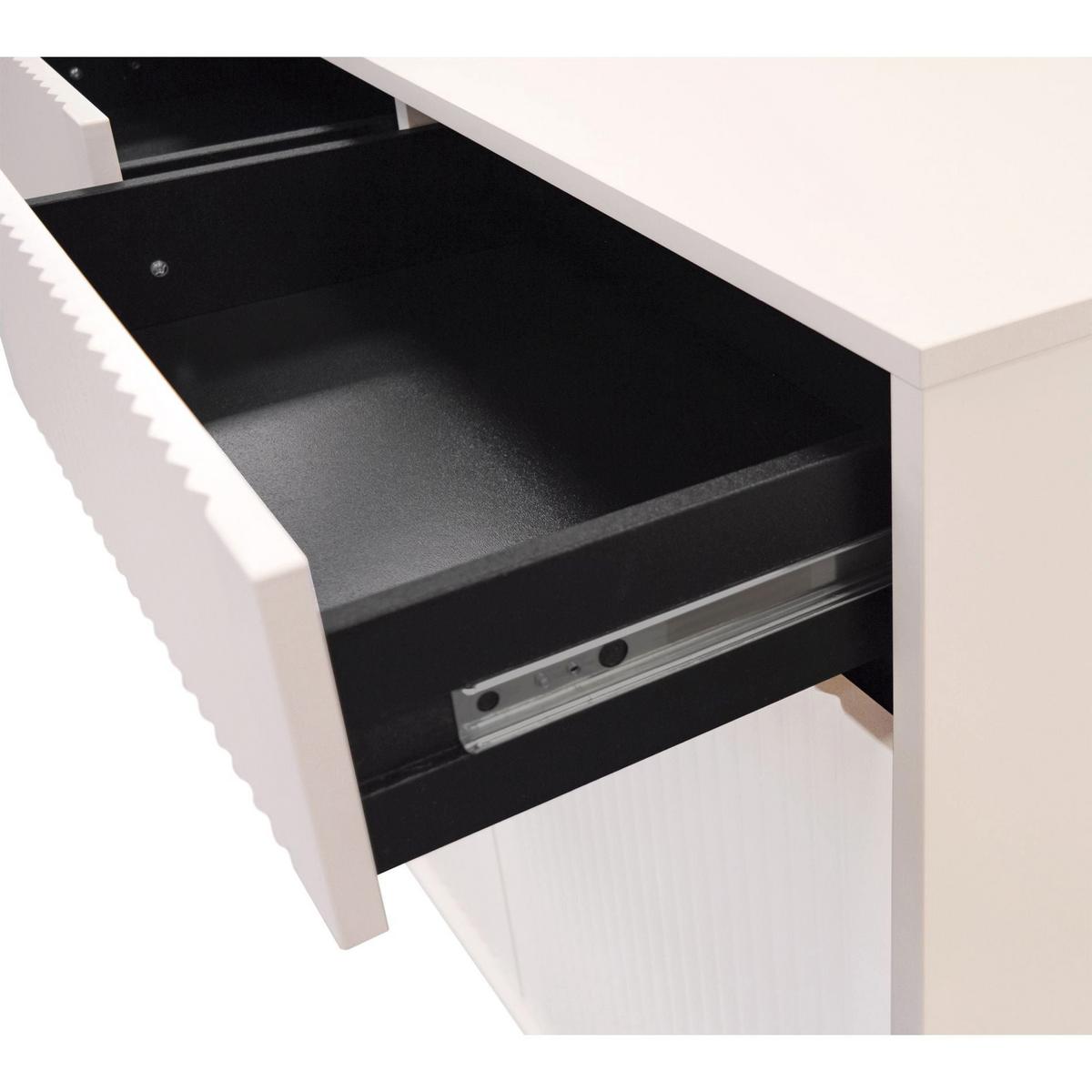 SIDEBOARD Osaka Sandbeige 149 cm - Beige/Schwarz, Holzwerkstoff/Metall (148.6/100/40cm) - Selsey