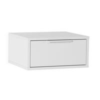 SCHWEBENDER NACHTTISCH Auri Weiß - Weiß, Holzwerkstoff (40/19/35cm) - VS Venta-stock