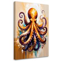 LEINWANDBILD Bar oder das Restaurant Oktopus 70x100cm - Beige, Textil (70/100cm) - Feeby