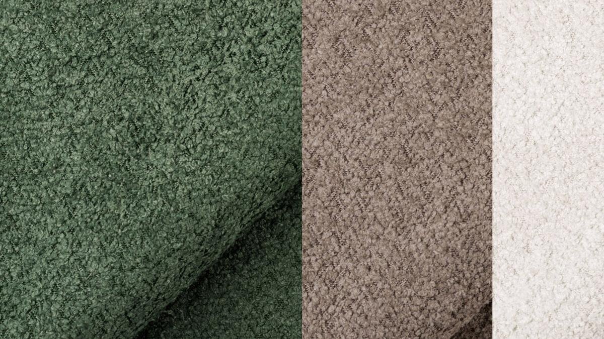 ECKSOFA CALME 5-Sitzer, olive und beige - Schwarz/Olivgrün, Holz/Textil (294/229cm) - Wozimo
