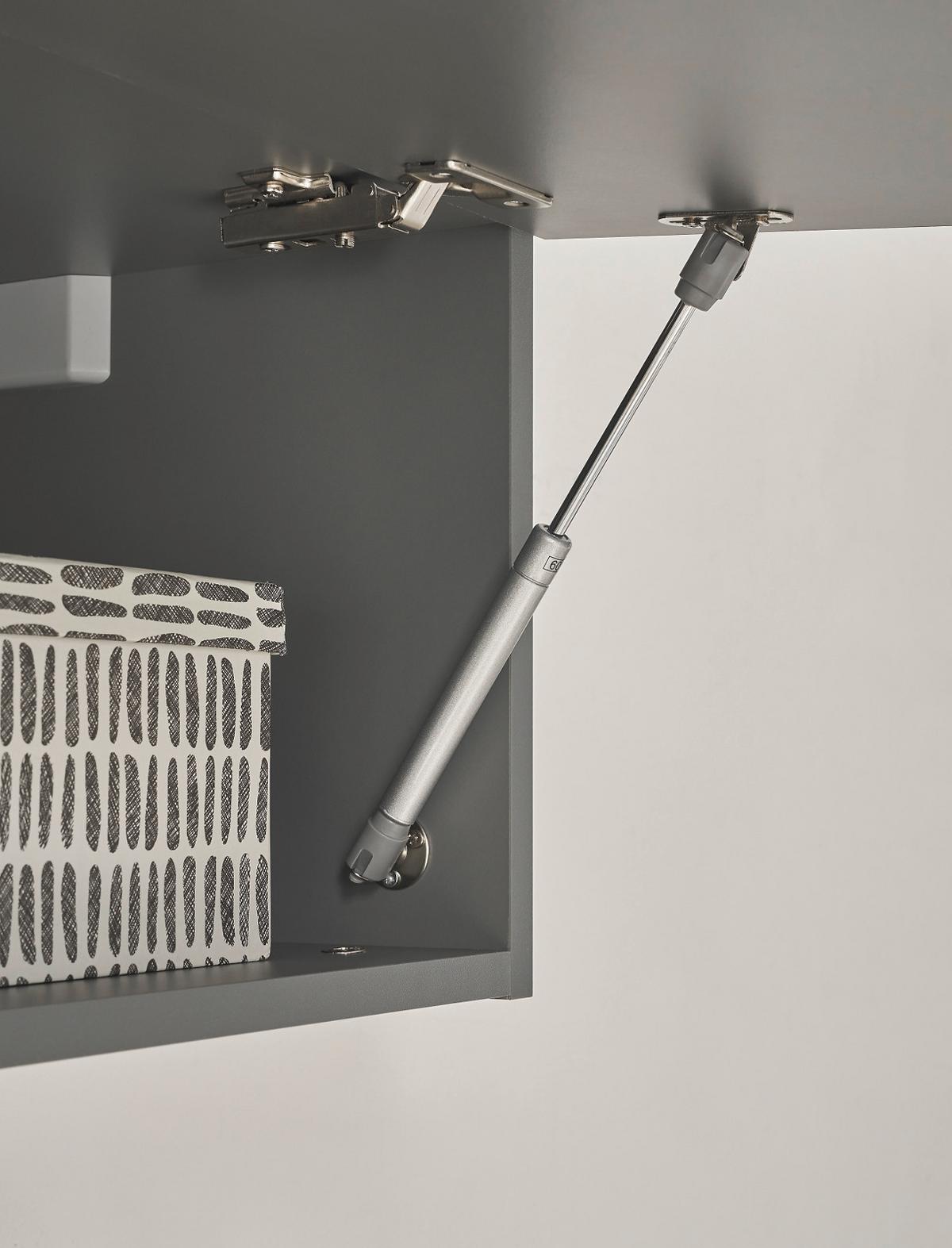 WOHNWAND Thermo Eiche, grau, Wohnkombination 3-teilig 304 x 170 cm - Eichefarben/Grau, Holzwerkstoff (304/170/30cm) - Furn.Design