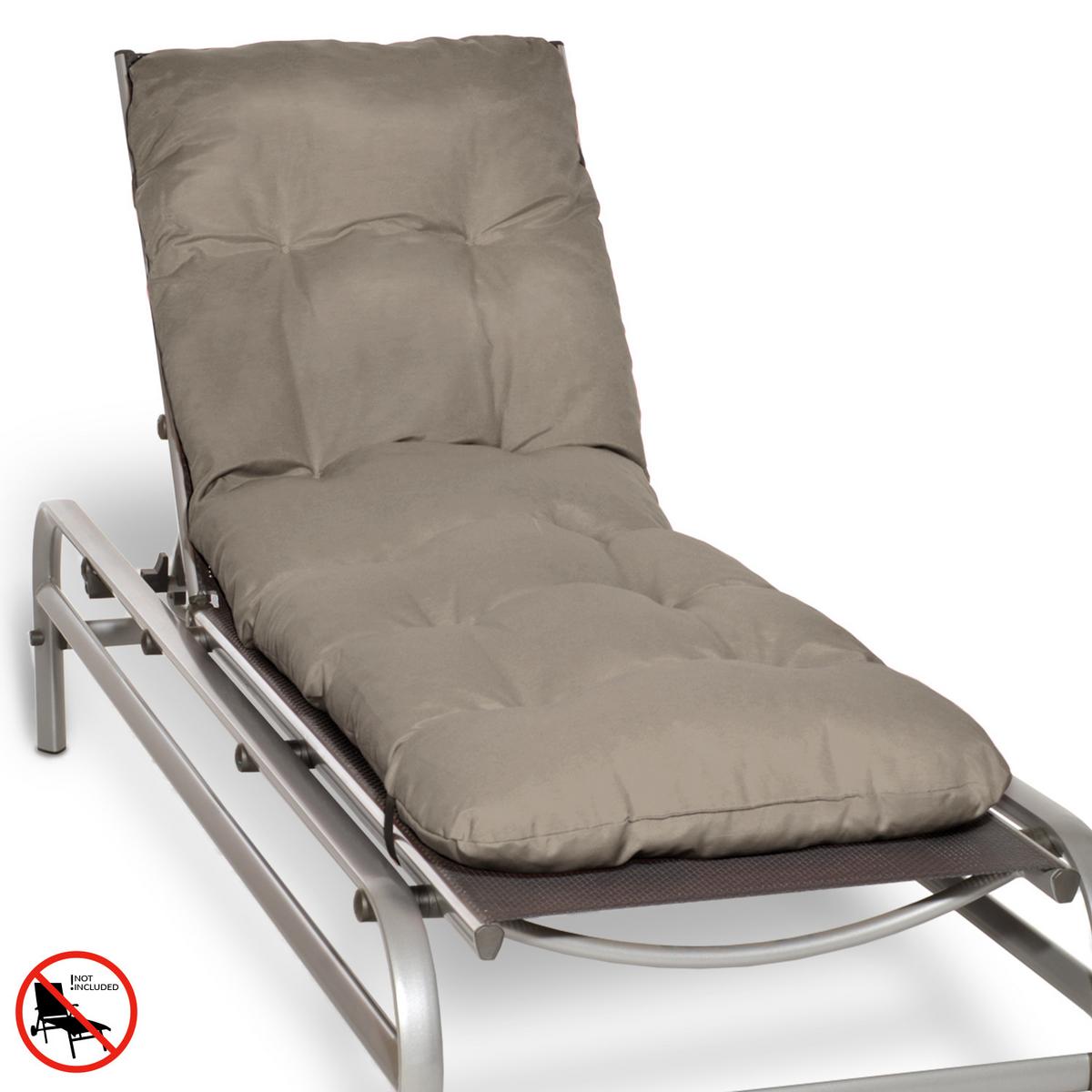 ROLLLIEGENAUFLAGE Flair RL 190x60x8cm Taupe (2tlg) - Taupe, Textil (60/190cm) - Beautissu 