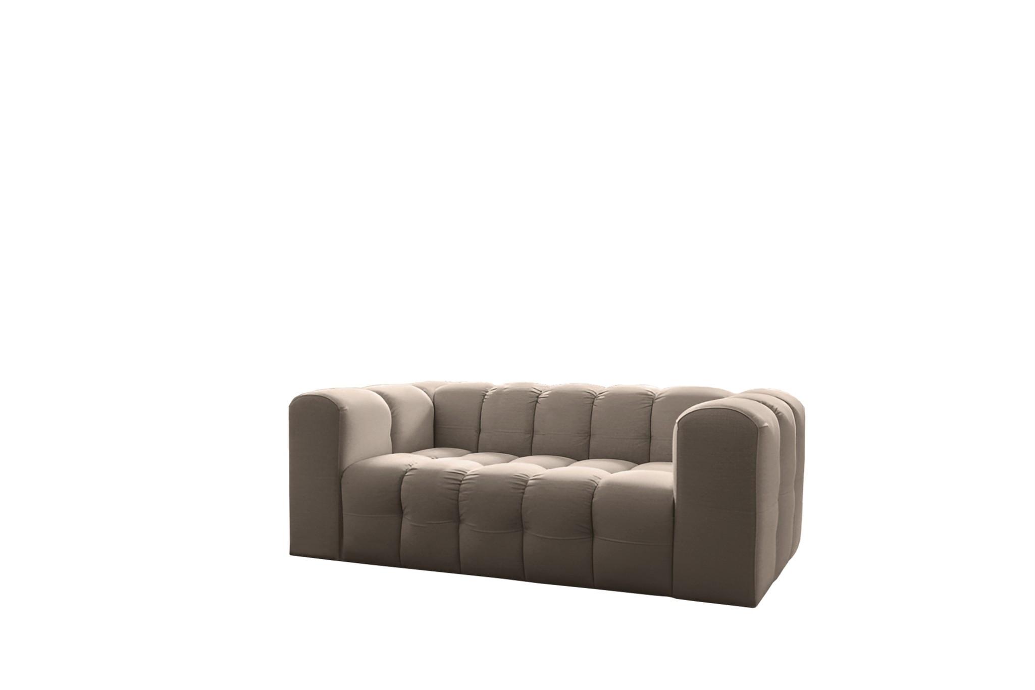 SOFA 2-sitzer Solvie In Tiffani - Taupe, Holzwerkstoff/Textil (200/75/106cm) - Fun Möbel