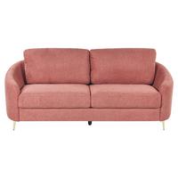 3-SITZER-SOFA Polsterbezug Rosa Trosa - Pink, Textil (203/88/86cm) - Beliani