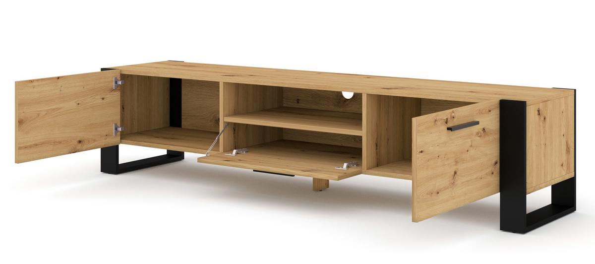 TV LOWBOARD Artisann 200/48/43 - Eiche Artisan, Holzwerkstoff (200/48/43cm) - RAUMHIRSCH FURNITURE