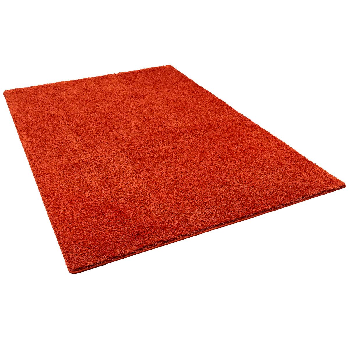 HOCHFLOR SHAGGY TEPPICH PALACE - Rotbraun, Textil (100/300cm) - Snapstyle