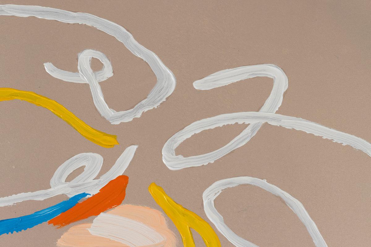 ACRYLBILD HANDGEMALT 75/100 cm - Beige, Holz/Textil (75/100cm) - KUNSTLOFT