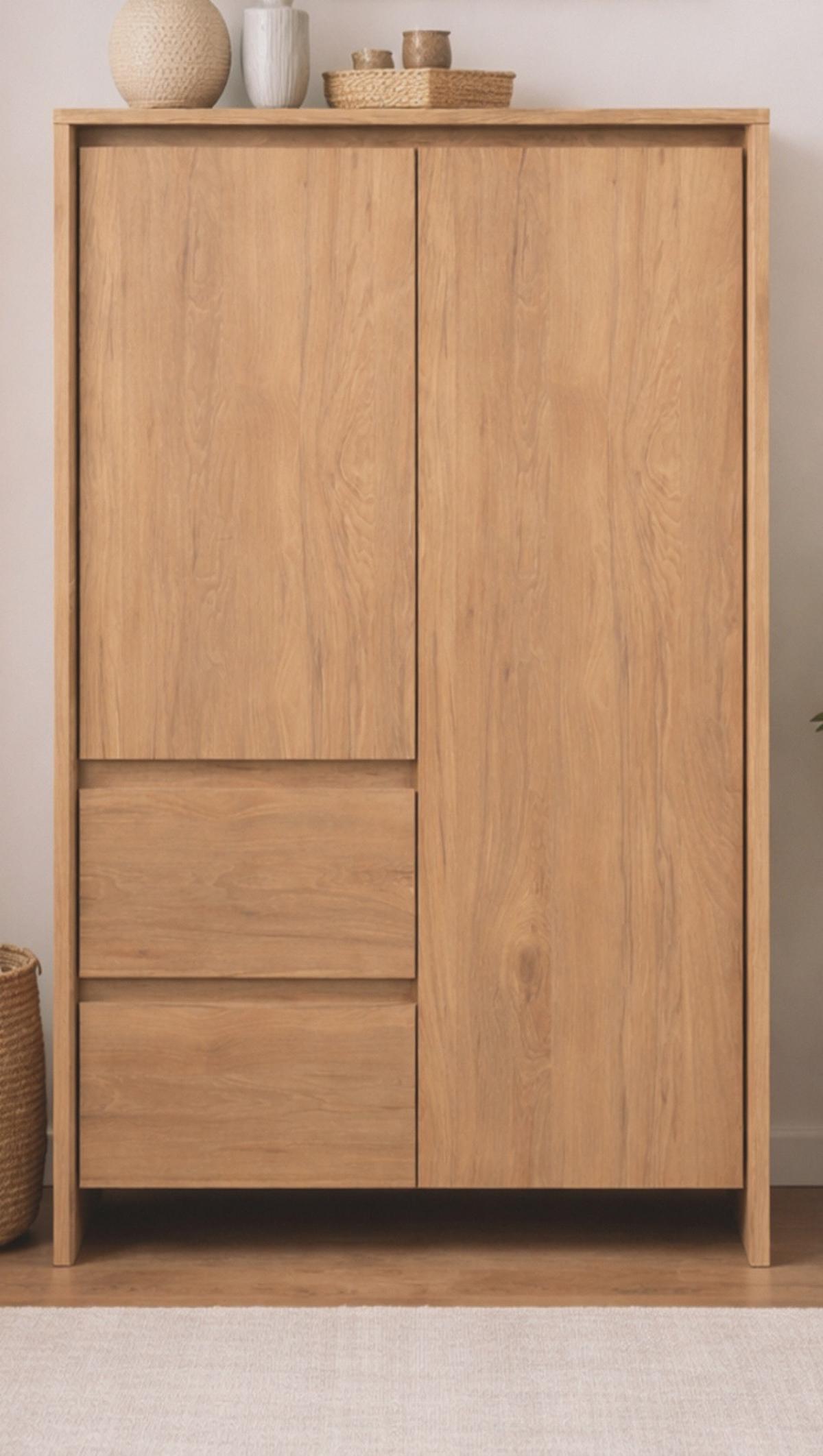 HIGHBOARD Hickory Walnuss 86 x 140 cm, Kommode mit viel Stauraum - Walnussfarben, Holzwerkstoff (86/140/40cm) - Furn.Design
