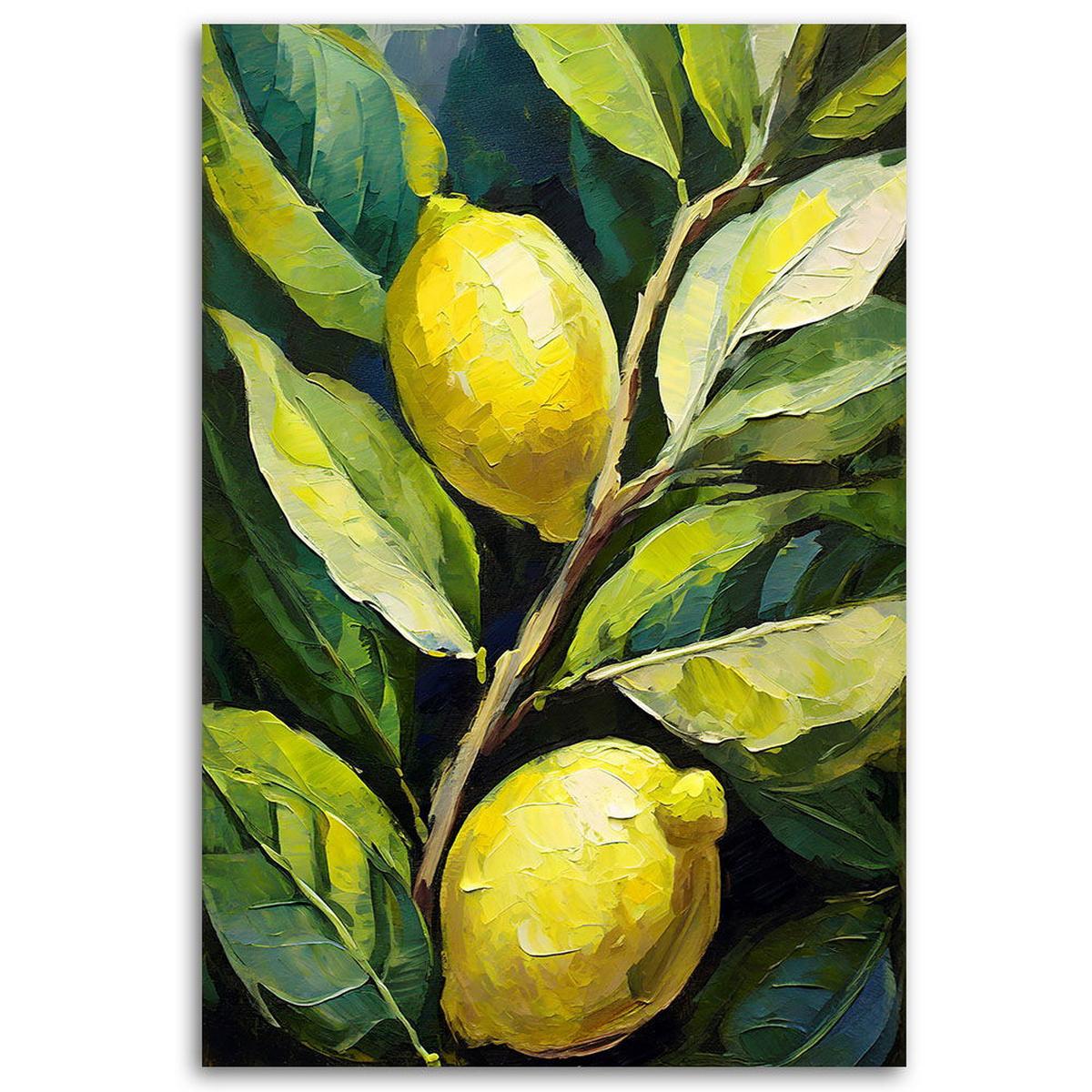 KUNSTDRUCK Grün 70/100 cm - Grün, Textil (70/100cm) - KUNSTLOFT