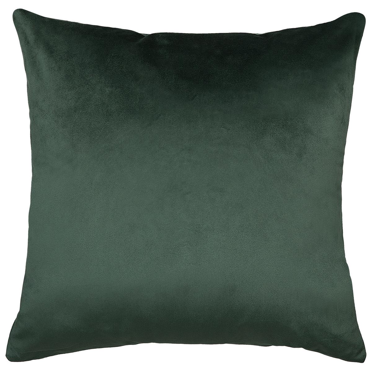 DEKOKISSEN 2er-Set Dunkelgrün 45/45 cm Bellerose - Dunkelgrün, Textil (45/45cm) - Beliani