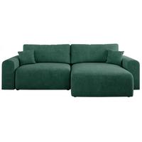 ECKSOFA NELSON Grün Struktur - Schwarz/Grün, Kunststoff/Textil (274/152cm) - MKS
