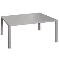 ALU-ESSTISCH rechteck Hellgrau - Hellgrau, Metall (80/140/72cm) - MCW