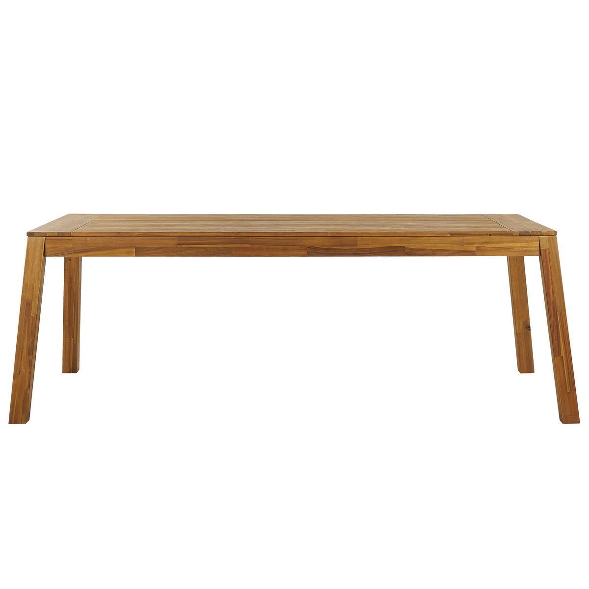 GARTENMÖBEL SET 6-Sitzer Akazienholz hellbraun 5-teilig Livorno - Hellbraun, Holz - Beliani