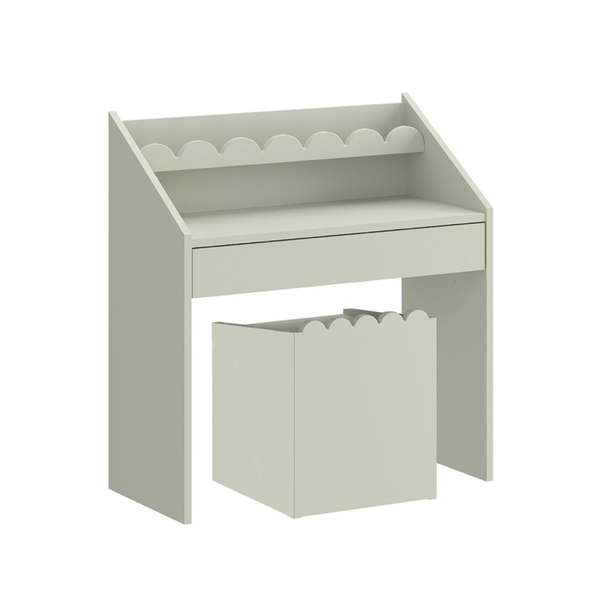 SCHREIBTISCH Book Nook Salbeigrün - Grün, Holzwerkstoff (71/76/33cm) - Petits-meubles