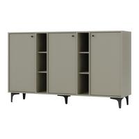 SIDEBOARD TORINO 158/94/41 cm mit 3 Türen Hellgrün - Hellgrün, Holzwerkstoff (158/94/41cm) - MASSENO