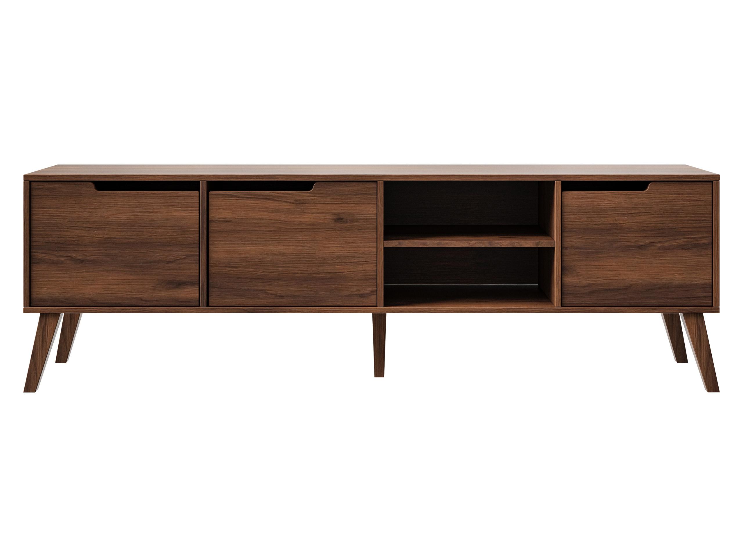 TV-LOWBOARD Nordelo 180 - Nussbaumfarben, Holz/Holzwerkstoff (180/55/40cm) - MIRJAN24