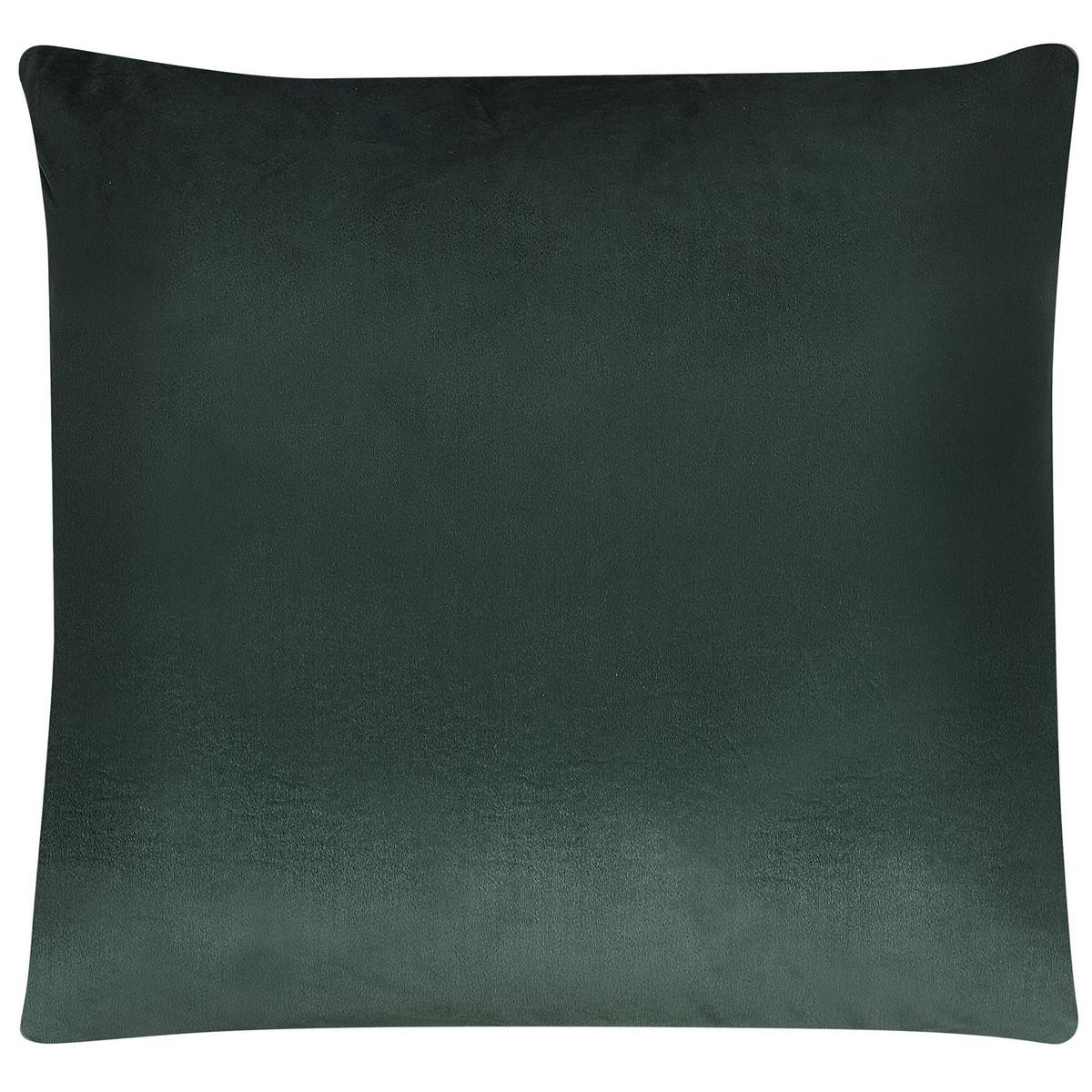 DEKOKISSEN 2er-Set Dunkelgrün 45/45 cm Pinus - Dunkelgrün, Textil (45/45cm) - Beliani