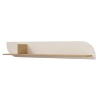 WANDREGAL Camel, 150 cm mit dekorativer Rückwand, Frühlingseiche + Macadamia - Eichefarben/Beige, Holzwerkstoff (150/24/24cm) - Beautysofa