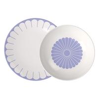 TAFELSERVICE Fleur Couleur Bleu 12-tlg. - Blau, Keramik (24/5.1/24cm) - Villeroy & Boch