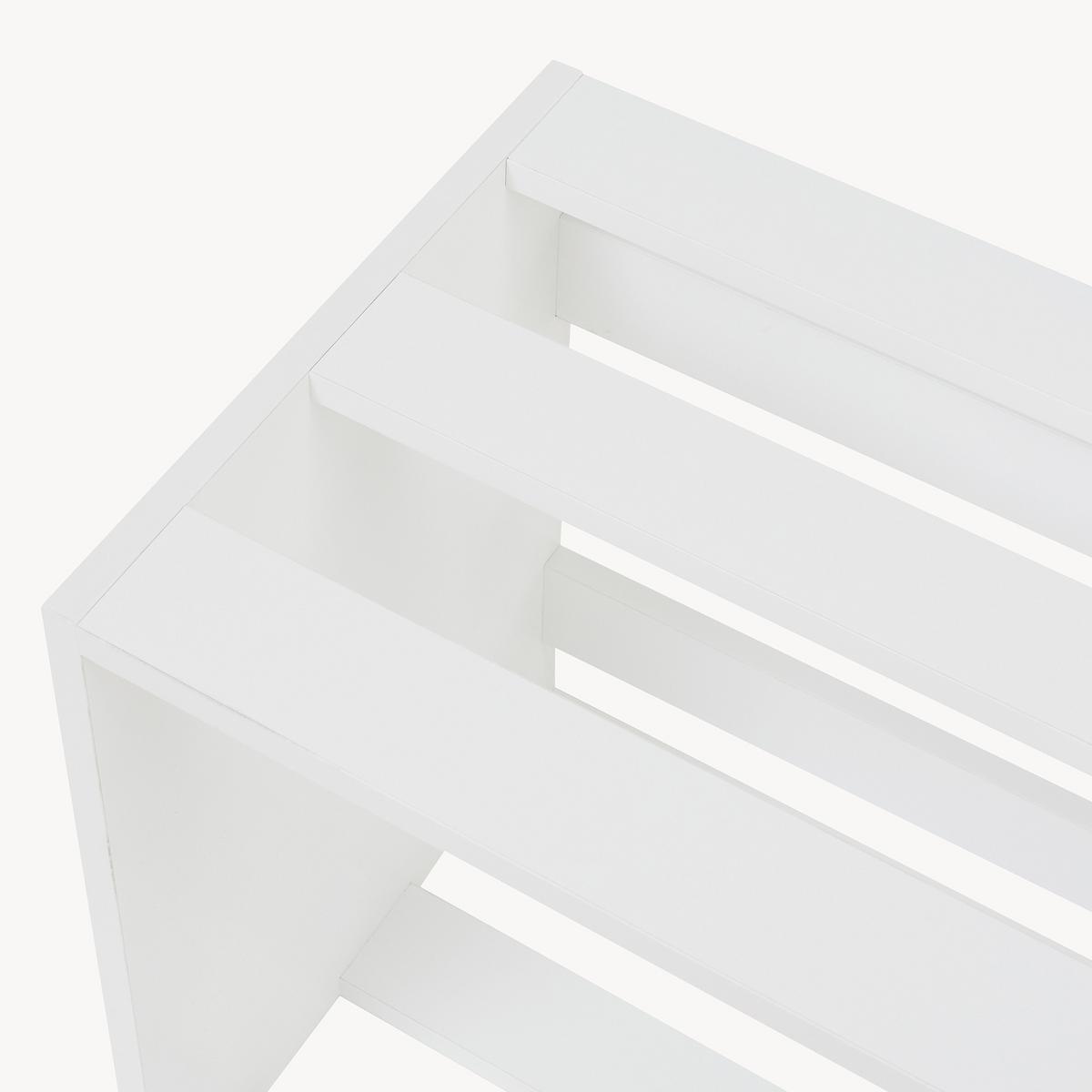 BEISTELLTISCH Rønde - Weiß, Holzwerkstoff (33/64/43cm) - [en.casa]