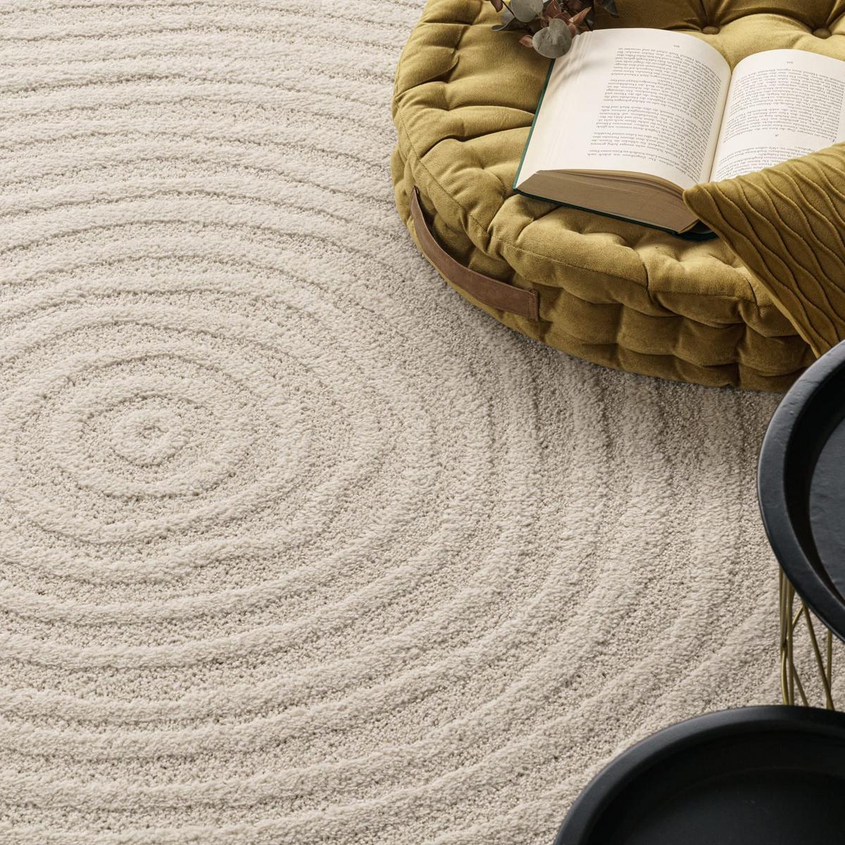 FLACHWEBETEPPICH Boho Creme 80 x 250 cm - Creme, Kunststoff (80/250cm) - TT Home