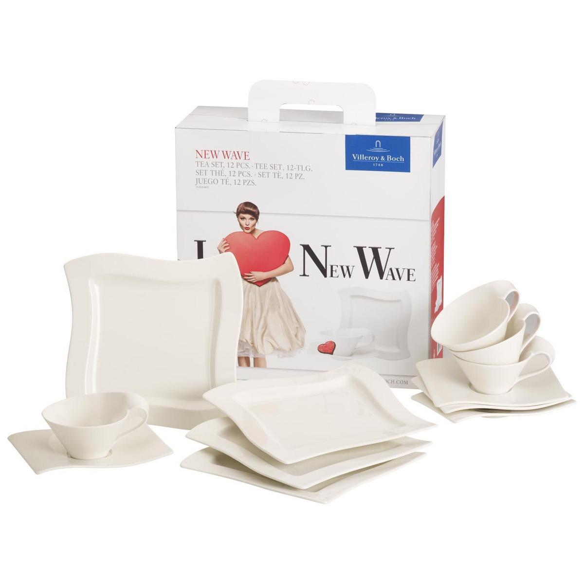 TEESERVICE NewWave weiß 12-tlg. - Weiß, Keramik (2/2/2cm) - Villeroy & Boch