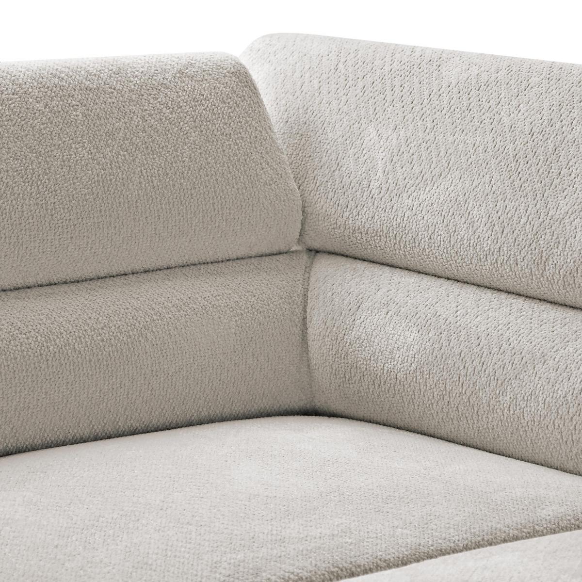 ECKSCHLAFSOFA Mellow mit Bettkasten, Beige, links - Beige/Schwarz, Textil (270/205cm) - Beautysofa