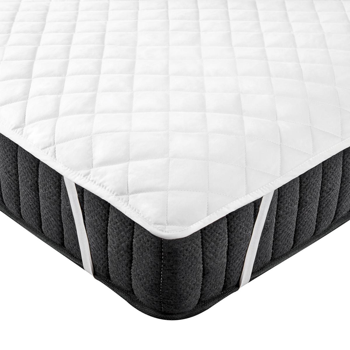 MATRATZENTOPPER 90 x 200 cm Almanzor - Weiß, Naturmaterialien (90/200cm) - Beliani