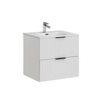 WASCHTISCH 60.2cm Adriel Weiß - Weiß, Holzwerkstoff (60.2/57/46cm) - Petits-meubles