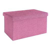 SITZBANK Faltbar 49/30/30 cm (Pink) - Pink, Textil (49/30/30cm) - Intirilife